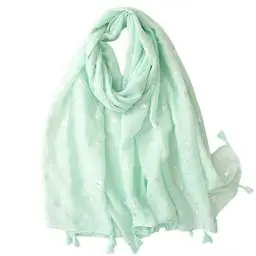 Produktbild: FAIRYGATE Schal Grün Damen Modischer Schal, weich, bequem, für Damen, zum Überziehen, Strand, Reisen, waschbar, schnell trocknend, Kopftuch für Frauen, grün, One size 58014