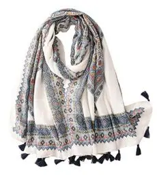Produktbild: FAIRYGATE Schal Weiß Schals & Tücher für Damen Modisch Frühling und Sommer Herbst und Winter Frauen Schöner Stola Accessoires Mädchen Geschenke für Frauen 15228