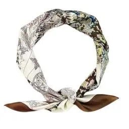 Produktbild: FAIRYGATE Schals für Damen Halstuch Damen Seide Seidentuch Damen Tücher Bandana Fashion Tuch Schal Kopftuch Multifunktion Schals Seide Halstücher Kopftücher 96015