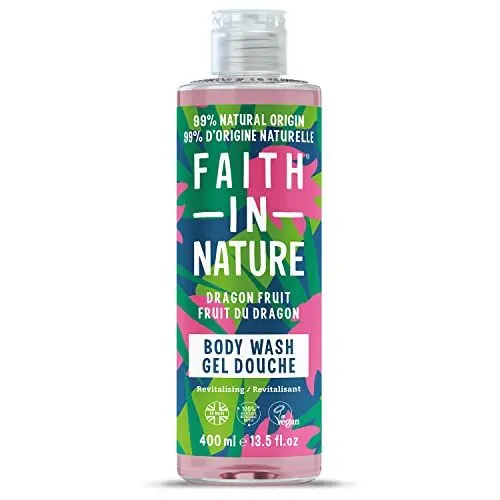 Produktbild: Faith In Nature Natürliches Drachenfrucht-Duschgel, Revitalisierend, Vegan und Frei von Tierversuchen, Ohne SLS Oder Parabene, 400ml