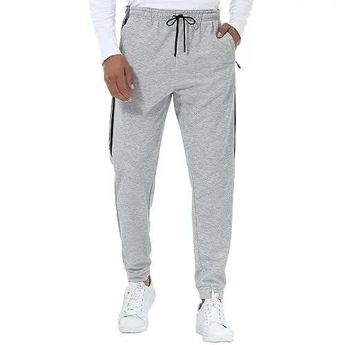 Produktbild: FALARY Trainingshose Herren Graue Sporthose Herren Lang XL Freizeithose Running Jogginghose Sport Jogging Sweathose Beine Männer Jogger Track Grau
