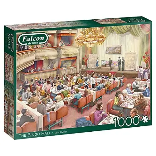 Produktbild: Falcon 11316 The Bingo Hall-1000 Teile de Luxe Puzzlespiel, Mehrfarben