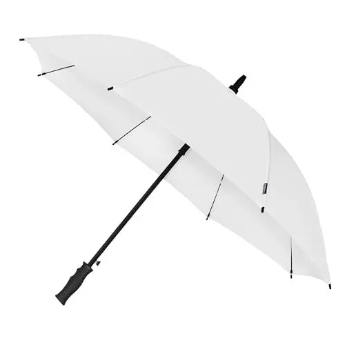 Produktbild: Falcone - Kompakter Winddichter Regenschirm - Automatik - 102 cm - Weiß