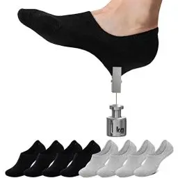 Produktbild: Falechay Sneaker Socken Damen Füsslinge Herren 8 Paar Sneakersocken Unsichtbare Socken schwarz grau 39-42