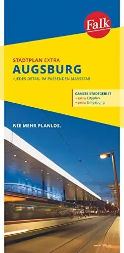 Produktbild: Falk Stadtplan Extra Augsburg 1:20.000