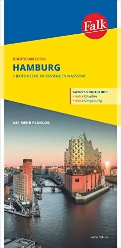 Produktbild: Falk Stadtplan Extra Hamburg 1:22.500: mit Ortsteilen von Ahrensburg, Neu Wulmstorf, Oststeinbek, Pinneberg,