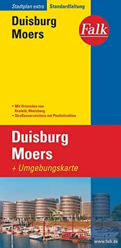 Produktbild: Falk Stadtplan Extra Standardfaltung Duisburg / Moers