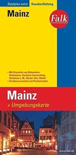 Produktbild: Falk Stadtplan Extra Standardfaltung Mainz
