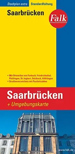 Produktbild: Falk Stadtplan Extra Standardfaltung Saarbrücken