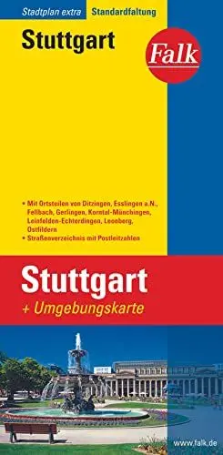 Produktbild: Falk Stadtplan Extra Standardfaltung Stuttgart