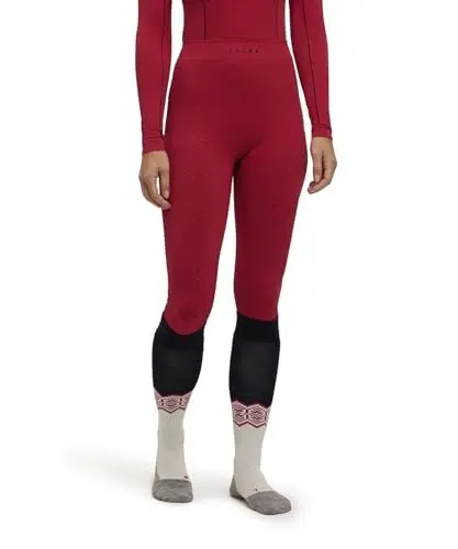 Produktbild: FALKE Damen Baselayer-Hose Maximum Warm 3/4 W Ti Funktionsmaterial schnelltrocknend 1 Stück, Rot Red 8644 Trend, L