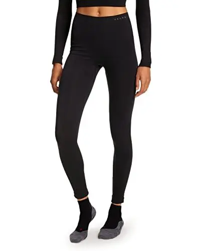 Produktbild: FALKE Damen Baselayer-Hose Warm Long W Ti Funktionsmaterial schnelltrocknend 1 Stück, Schwarz Black 3000-O, S
