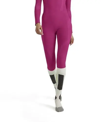 Produktbild: FALKE Damen Baselayer-Hose Wool-Tech Long W TI Funktionsmaterial Wolle schnelltrocknend 1 Stück, Lila (Radiant Orchid 8692), L