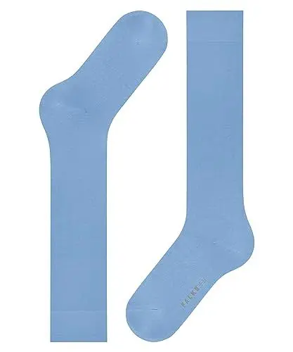 Produktbild: FALKE Damen Kniestrümpfe Cotton Touch W KH Baumwolle lang einfarbig 1 Paar, Blau (Arcticblue 6367) neu - umweltfreundlich, 39-42