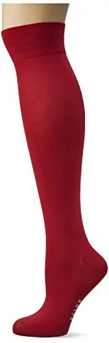 Produktbild: FALKE Damen Kniestrümpfe Cotton Touch W KH Baumwolle lang einfarbig 1 Paar, Rot (Burnt Siena 8413), 35-38