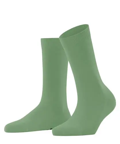 Produktbild: FALKE Damen Socken Family W So nachhaltige Baumwolle einfarbig 1 Paar, Grün Nettle 7447, 35-38