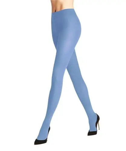 Produktbild: FALKE Damen Family W TI nachhaltige Baumwolle einfarbig 1 Stück Strumpfhose, 70 den, Blau (Arcticblue 6367) neu-umweltfreundlich, 40-42