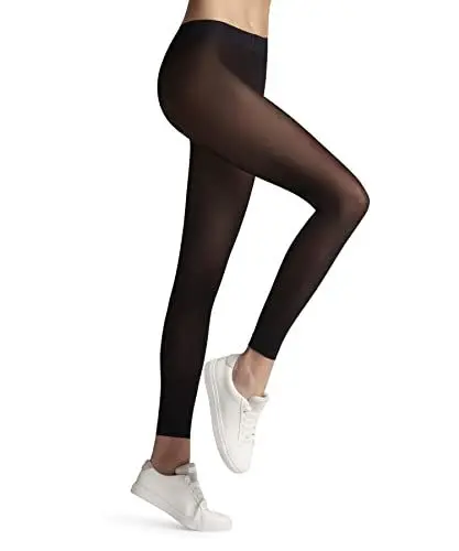Produktbild: FALKE Damen Leggings Matt Deluxe 30 DEN W Le transparent einfarbig 1 Stück, Schwarz Black 3009, S