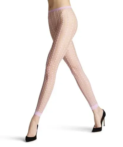 Produktbild: FALKE Damen Leggings Paradise Net W Le transparent Gemustert 1 Stück, Rosa Shell Pink 8045, M