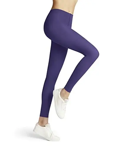 Produktbild: FALKE Damen Leggings Pure Matt 50 DEN W LE halb-blickdicht einfarbig 1 Stück, Lila (Crocus 8305) neu - umweltfreundlich, M-L