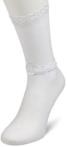 Produktbild: FALKE Damen Lyric Tulle 20 W SO Socken, Weiß (White 2209), 39-42