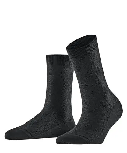 Produktbild: FALKE Damen Socken New Prep W So Baumwolle gemustert 1 Paar, Schwarz Black 3000, 39-42