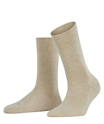 Produktbild: FALKE Damen Socken Sensitive London W So Baumwolle mit Komfortbund 1 Paar, Beige Sand Melange 4650, 35-38