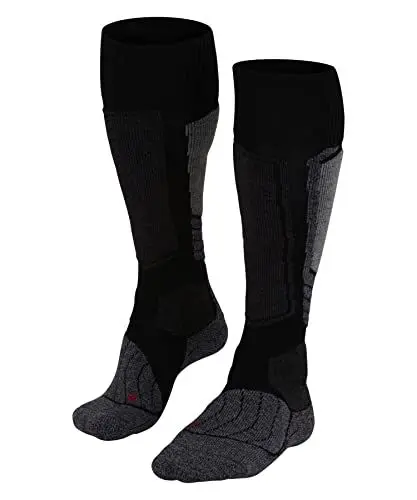 Produktbild: FALKE Damen Skisocken SK1 Comfort W Kh Wolle Funktionsmaterial warm dick 1 Paar, Schwarz Black-Mix 3010, 35-36