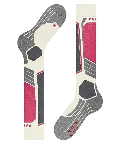 Produktbild: FALKE Damen Skisocken SK2 Intermediate W KH Wolle Funktionsmaterial warm dick 1 Paar, Weiß (Off-White 2041), 39-40