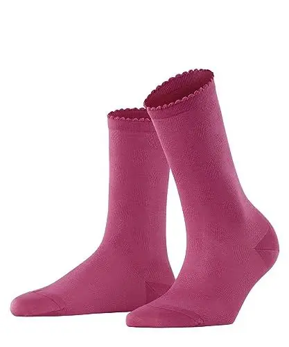 Produktbild: FALKE Damen Socken Bold Dot W SO Baumwolle einfarbig 1 Paar, Rosa (Hot Coral 8025), 35-38