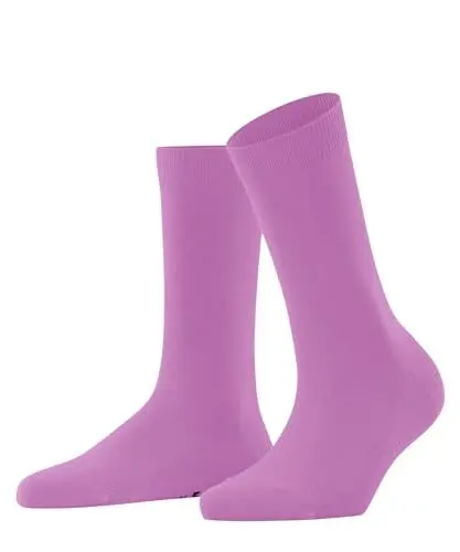 Produktbild: FALKE Damen Socken Family W SO nachhaltige biologische Baumwolle einfarbig 1 Paar, Rot (Lipstick 8350) neu - umweltfreundlich, 35-38