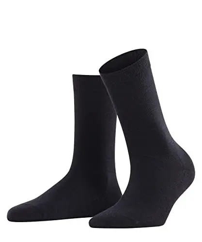 Produktbild: FALKE Damen Socken Softmerino W So Wolle Baumwolle einfarbig 1 Paar, Blau Dark Navy 6379, 39-40