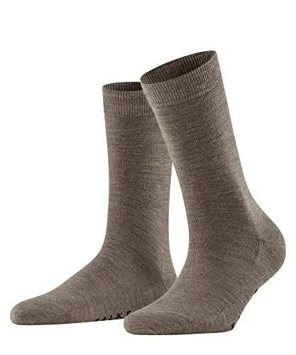 Produktbild: FALKE Damen Socken Softmerino W So Wolle Baumwolle einfarbig 1 Paar, Braun Pebble 5810, 37-38