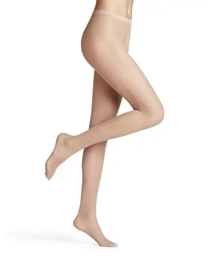 Produktbild: FALKE Damen Strumpfhose Body Wave 20 DEN W Ti weiches Material gemustert 1 Stück, Hautfarben Powder 4169, M