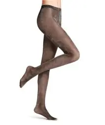 Produktbild: FALKE Damen Strumpfhose Day to Night Weiches Material transparent gemustert 1 Stück, Schwarz (Black/Silver 3103), S-M
