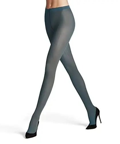 Produktbild: FALKE Damen Strumpfhose Prime Rib 60 DEN W TI halb-blickdicht gemustert 1 Stück, Blau (Peacock 6385), L