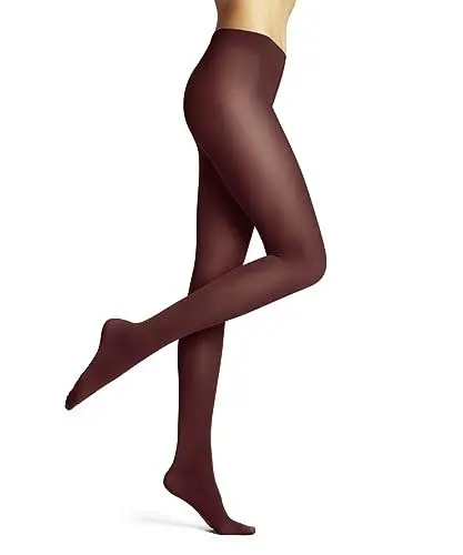 Produktbild: FALKE Damen Strumpfhose Pure Matt 50 DEN W TI halb-blickdicht einfarbig 1 Stück, Rot (Rust 8214) neu - umweltfreundlich, L