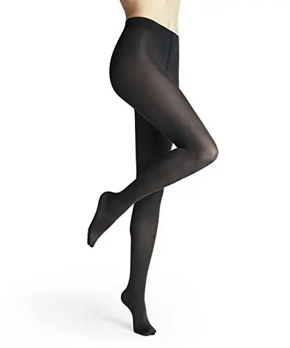 Produktbild: FALKE Damen Strumpfhose Seidenglatt 40 DEN W Ti halb-blickdicht einfarbig 1 Stück, Grau Graphite 3146, L