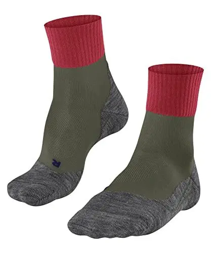 Produktbild: FALKE Damen Wandersocken TK2 Explore Cool Short W SSO Lyocell Funktionsmaterial antiblasen dick 1 Paar, Grün (Herb 7754), 37-38