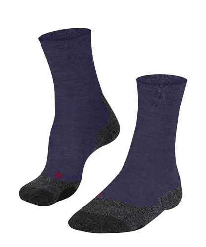 Produktbild: FALKE Damen Wandersocken TK2 Explore Melange W So Wolle Funktionsmaterial antiblasen dick 1 Paar, Lila Viola 8745, 37-38