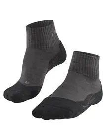 Produktbild: FALKE Damen Wandersocken TK2 Explore Wool Short W SO Wolle antiblasen dick 1 Paar, Grau (Smog 3150), 39-40