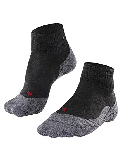 Produktbild: FALKE Damen Wandersocken TK5 Wander Short W Sso Wolle Funktionsmaterial antiblasen dünn 1 Paar, Grau Asphalt Melange 3180, 37-38