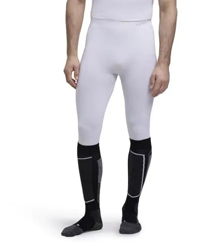 Produktbild: FALKE Herren Baselayer-Hose Warm 3/4 M Ti Funktionsmaterial schnelltrocknend 1 Stück, Weiß White 2860, M