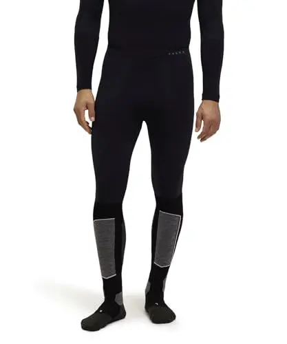 Produktbild: FALKE Herren Baselayer-Hose Warm Long M Ti Funktionsmaterial schnelltrocknend 1 Stück, Schwarz Black 3000, S