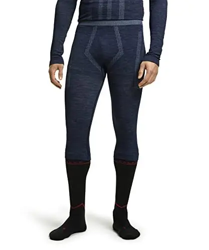 Produktbild: FALKE Herren Baselayer-Hose Wool-Tech 3/4 Trend M TI Funktionsmaterial Wolle schnelltrocknend 1 Stück, Blau (Space Blue 6116), XXL