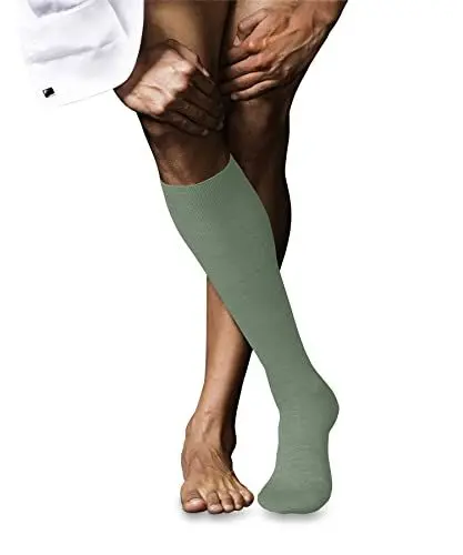 Produktbild: FALKE Herren Kniestrümpfe No. 6, Wolle Seide, 1 Paar, Grün (Sage 7538), 45-46