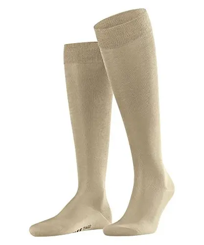 Produktbild: FALKE Herren Kniestrümpfe Tiago M Kh nachhaltige Fil D'Ecosse Baumwolle lang einfarbig 1 Paar, Beige Country 4380, 49-50