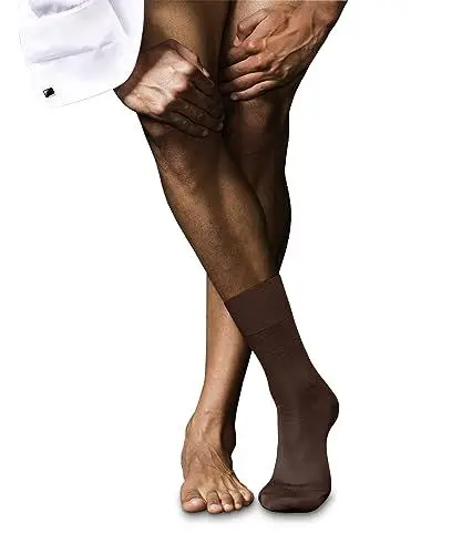 Produktbild: FALKE Herren No. 6 M Wolle Seide Einfarbig 1 Paar Socken, Braun (Brandy 5167), 39-40 EU