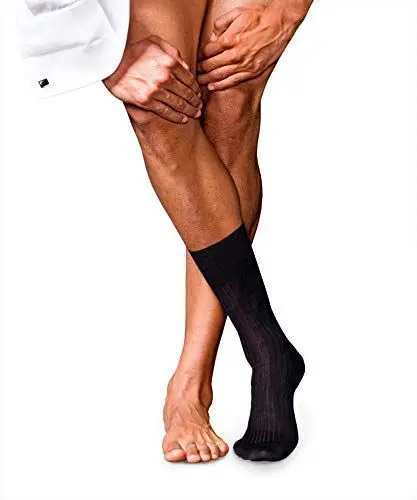 Produktbild: FALKE Herren Socken No. 7 M So Wolle einfarbig 1 Paar, Schwarz Black 3000, 45-46