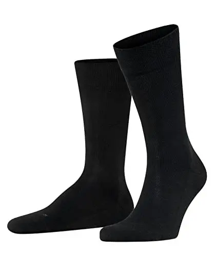 Produktbild: FALKE Herren Socken Sensitive London M So Baumwolle mit Komfortbund 1 Paar, Schwarz Black 3000, 43-46